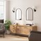 Flash Furniture Mila 20in x 30in Arched Metal Framed Wall Mirror, Black HMHD-23M006YBN-BLK-GG - alternate 1